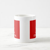 Kalm houden en een beker van thee houden koffiemok (Center)