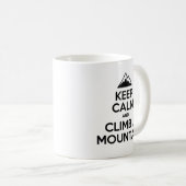 Kalm houden en een berg beklimmen koffiemok (Voorkant rechts)