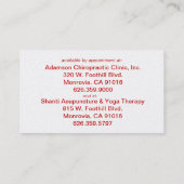 kalm houden en een bloedbad krijgen II Visitekaartje (Achterkant)