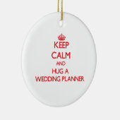 Kalm houden en een bruiloft plannen keramisch ornament (Rechts)