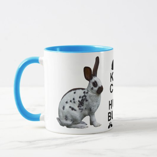 Kalm houden en een Bunny-Mok vasthouden Mok (Links)