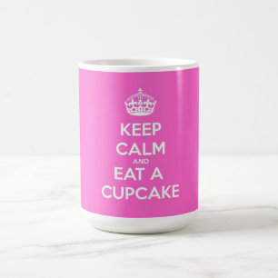 Kalm houden en een Cupcake eten Koffiemok