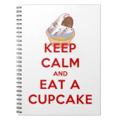 Kalm houden en een Cupcake eten Notitieboek (Voorkant)
