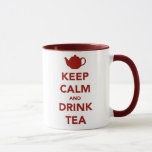 Kalm houden en een Cuppa breken Mok<br><div class="desc">Een variant op het "Keep Calm and Drink Tea"-ontwerp met een theepot in plaats van de kroon. Je zult van deze kleur houden, die gecoördineerd wordt, een oude klassieker.</div>