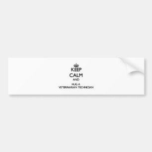 Kalm houden en een dierenarts beschermen Technicus Bumpersticker