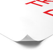 Kalm houden en een Dietitiaan vertrouwen Poster (Hoek)