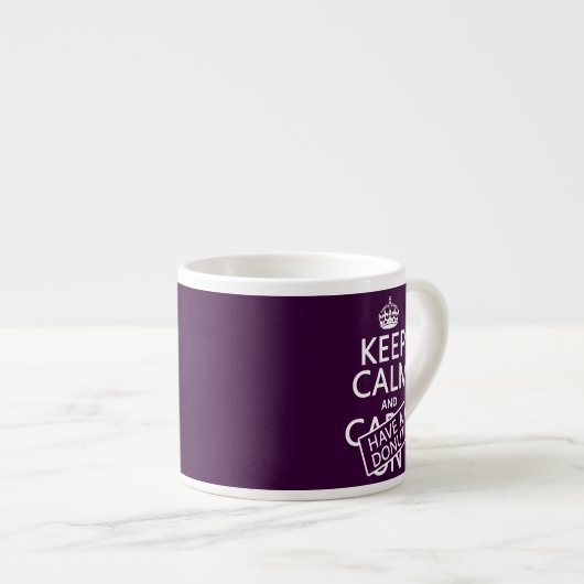 Kalm houden en een donut hebben espresso kop (Voorkant rechts)