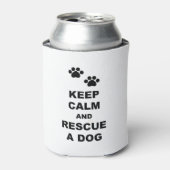 Kalm houden en een hond redden blikjeskoeler (Blikje Voorkant)