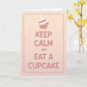 Kalm houden en een kinderdagkaart eten kaart (Gele Bloem)