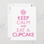 Kalm houden en een koekje eten briefkaart (Voorkant / Achterkant)