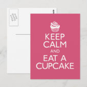 Kalm houden en een koekje eten briefkaart (Voorkant / Achterkant)