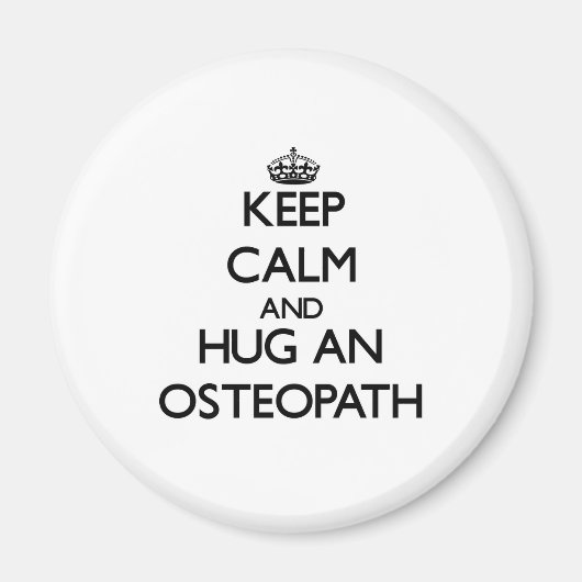 Kalm houden en een osteopath vasthouden magneet (Voorkant)