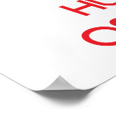 Kalm houden en een osteopath vasthouden poster (Hoek)