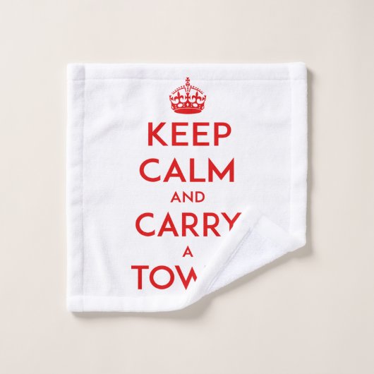 Kalm houden en een [persoonlijke] handdoek dragen (Wasdoekje)