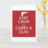 Kalm houden en een Pistool dragen Kaart (Gele Bloem)