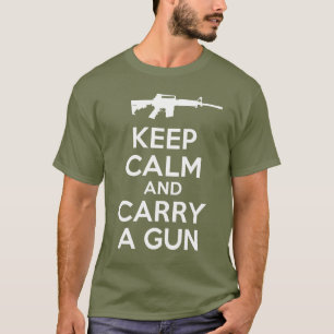 Kalm houden en een Pistool dragen T-shirt