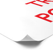 Kalm houden en een podiatrist vertrouwen poster (Hoek)