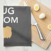 Kalm houden en een pom vasthouden - Cute Tan Pomme Theedoek (Quarter Fold)