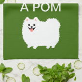 Kalm houden en een pom vasthouden - Pommeren in Cu Theedoek (Gevouwen)