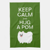 Kalm houden en een pom vasthouden - Pommeren in Cu Theedoek (Verticaal)