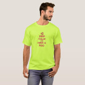 Kalm houden en een poo hebben t-shirt (Voorkant volledig)