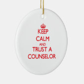 Kalm houden en een raadsman vertrouwen keramisch ornament (Rechts)