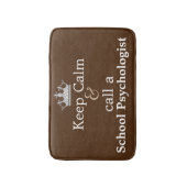 Kalm houden en een schoolpsycholoog bath Mat belle (Voorkant Verticaal)
