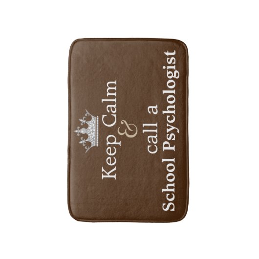 Kalm houden en een schoolpsycholoog bath Mat belle (Voorkant Verticaal)
