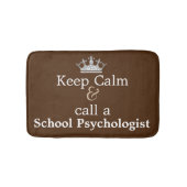Kalm houden en een schoolpsycholoog bath Mat belle (Voorkant)