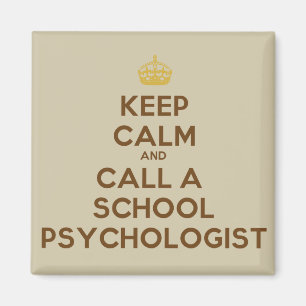 Kalm houden en een Schoolpsycholoog Magnet bellen