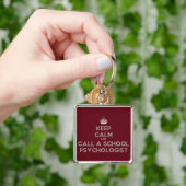 Kalm houden en een schoolpsycholoog Sleutelhanger (Hand)