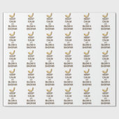 Kalm houden en een schotelpapier blazen cadeaupapier (Vlak)