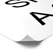 Kalm houden en een sigaar roken poster (Hoek)