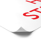 Kalm houden en een statisticus vasthouden poster (Hoek)