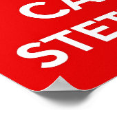 Kalm houden en een stethoscoop-poster dragen poster (Hoek)