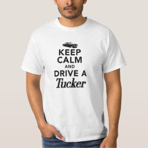 Kalm houden en een Tucker T-Shirt besturen