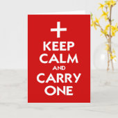 Kalm houden en eentje meenemen kaart (Gele Bloem)