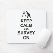 Kalm houden en enquête houden muismat (Met muis)