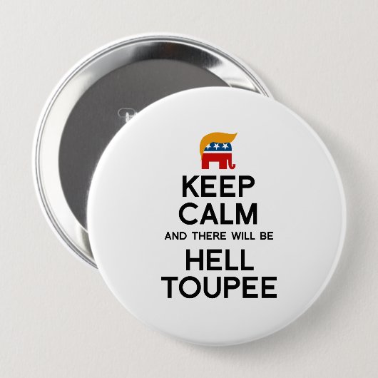 Kalm houden en er zal hel aanraken ronde button 4,0 cm (Voorkant /achterkant)