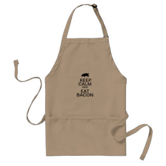 Kalm houden en eten Bacon Apron Standaard Schort