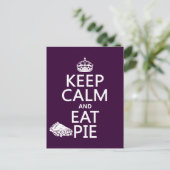 Kalm houden en eten briefkaart (Staand voorkant)