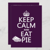 Kalm houden en eten kaart (Voorkant / Achterkant)