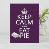 Kalm houden en eten kaart (Staand voorkant)