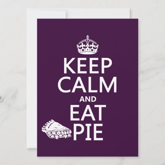 Kalm houden en eten kaart (Voorkant)