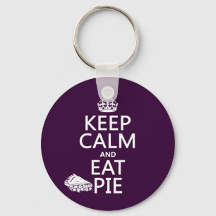 Kalm houden en eten sleutelhanger