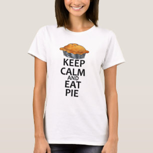 Kalm houden en eten t-shirt