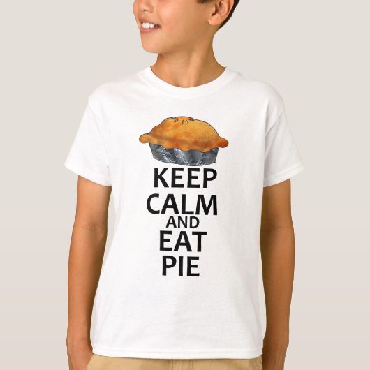 Kalm houden en eten t-shirt (Voorkant)