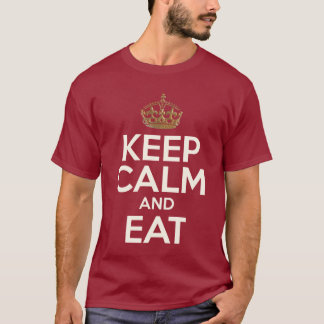 Kalm houden en eten t-shirt