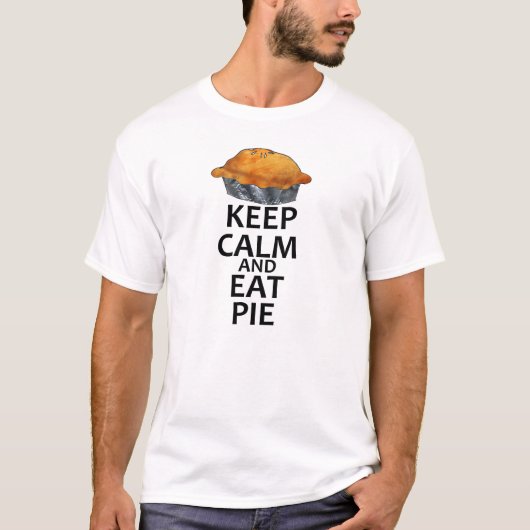 Kalm houden en eten t-shirt (Voorkant)