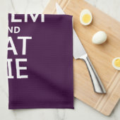 Kalm houden en eten theedoek (Quarter Fold)